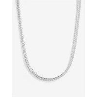 Jon Richard Silver Plated Herringbone Chain Necklace