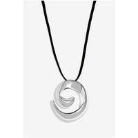 Inicio Silver Plated Molten Cord Pendant - Gift Pouch