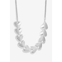 Mood Silver Polished Molten Heart Allway Necklace