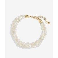 Jon Richard Gold Plated Semi Precious Multi Row Twisted Bracelet