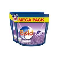 Bold All in 1 PODS Washing Liquid Laundry Detergent Tablets Capsules 108Washes 54 x 2Lavender & Camomile Scent Brilliant Cleaning In Lenor Freshness