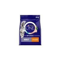 Purina ONE Adult Dry Cat Food Rich in Chicken 6kg, Pack of 1