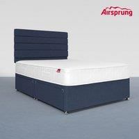 Airsprung King Size Comfort Mattress With 4 Drawer Midnight Blue Divan