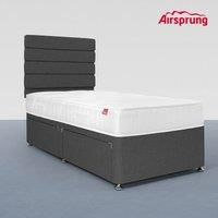 Airsprung Single Ultra Firm Mattress With 2 Drawer Charcoal Divan