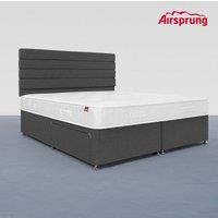 Airsprung Super King Size Ultra Firm Mattress With 2 Drawer Charcoal Divan