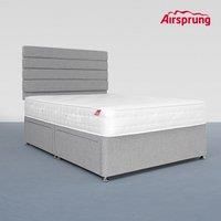 Airsprung King Size Pocket 1200 Ortho Mattress With 4 Drawer Silver Divan