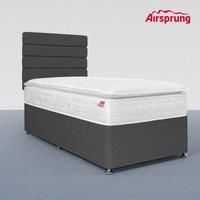 Airsprung Single Pocket 1500 Memory Pillowtop Mattress With Charcoal Divan