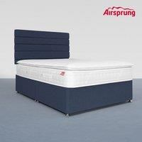 Airsprung Double Pocket 1500 Memory Pillowtop Mattress With Midnight Blue Divan