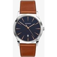 Sekonda Mens Quartz Watch, Analogue Classic Display and Tan PU Strap 1559.27