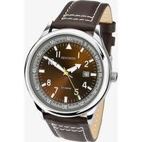 Sekonda Gents Brown Dial Date Strap WR Watch 3882