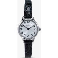 Sekonda Women's Quartz Watch with Silver Dial Analogue Display and Black Leather Strap 4471.27