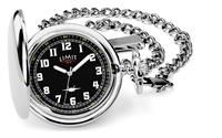 Limit Men's Silver and Black Pocket Watch