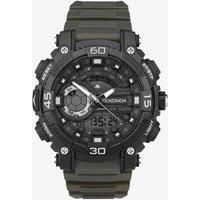 Sekonda Malvern Digital Men/'s 49mm Quartz Watch in Grey with Digital Calendar Display, and Grey Plastic Strap 30168