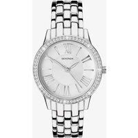 Sekonda Ladies Silver Stone Set Numeral Watch 40348