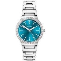 Sekonda Womens Amelia Silver Alloy Bracelet With Blue Dial Analogue Watch