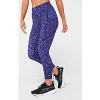 RONHILL Running, Wmn/'s Tech Reflect S/S Tee, Regal Purple/Reflect, 10