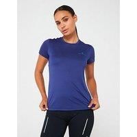 Ronhill Womens Tech Running Short Sleeved Tee-Blue