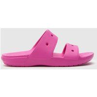 Crocs classic 2 strap sandals in pink