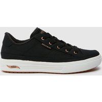 SKECHERS arch fit arcade trainers in black