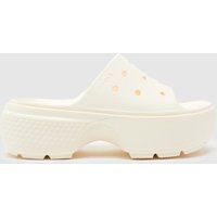 Crocs stomp slide sandals in white