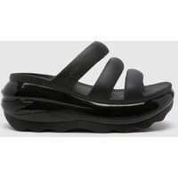 Crocs mega crush triple strap sandals in black