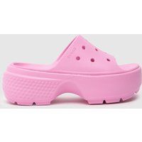 Crocs stomp slide sandals in pink