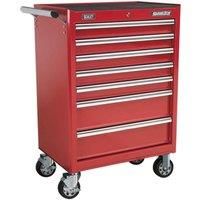 Sealey Rollcab 7 Drawer with Ball-Bearing Slides - Red AP33479