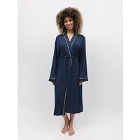 Cyberjammies Navy Knit Long Dressing Gown