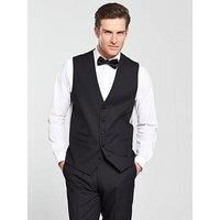 Skopes Newman Tuxedo Waistcoat - Black