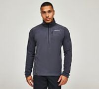 Berghaus Men's Prism Micro PolarTec HalfZip Fleece Jacket, Carbon, S