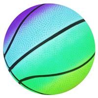 Mini Rainbow Inflated Sports Ball: Assorted