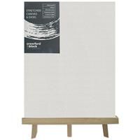 Crawford & Black Stretched Canvas with Easel - 9 x 12 Inches - Stretched Canvas - Art Supplies