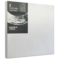 Crawford & Black Stretched Canvases - Pack Of 2 - 8 x 8 Inches - Stretched Canvas - Art Supplies