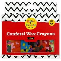 Confetti Wax Crayons: Pack of 6