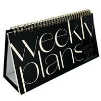 Scribblicious Mono Weekly Pans Desktop Planner - Black - Planner & Diaries - Stationery Supplies