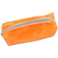 Orange PVC Rectangle Cube Pencil Case - PaperPlace - Back To School Stationery - Pencil Cases - Stationery Supplies