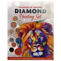 Lion Diamond Painting Set - 4 Piece Set -Shimmering Art Creations - Diamnond Art Kits - Art & Craft Supplies