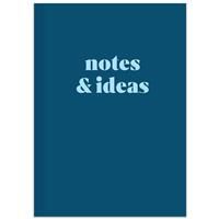 A5 Casebound Notes & Ideas Notebook - Navy Blue - Notebooks - Stationery Supplies