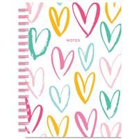 B5 Wiro Heart Notebook - White - Notebooks - Stationery Supplies