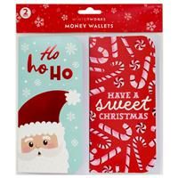 Christmas Santa Money Wallets: Pack of 2