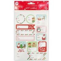 Christmas A5 Sticker Gift Label Book: Pack of 120