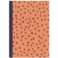 A4 Orange Dots Flexi Notebook