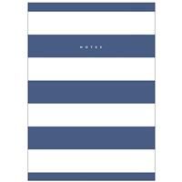 A5 Casebound Navy Stripe Notebook