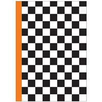 A5 Chequered White Flexi Notebook