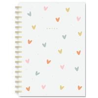 B5 Pastel Hearts Wiro Notebook