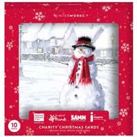 Charity Snowman Christmas Cards: Pack of 10