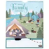 2025 Family Organiser with Pen Calendar - Calendar & Pen - 2025 Family Wall Calendar