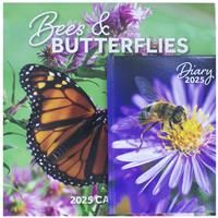 2025 Bees and Butterflies Calendar and Diary Set - Nature Calendar & Diaries - 2025 Organiser Set