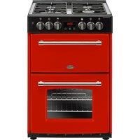 BELLING Farmhouse 60DF Dual Fuel Cooker - Silver & Black - Currys