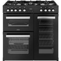 Belling 444411793 90cm Wide Cookcentre Dual Fuel Range Cooker in Black